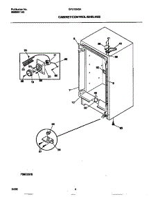 03 - Cabinet / Controls / Shelves parts for Frigidaire Freezer GFU12M2AW5 from AppliancePartsPros.com