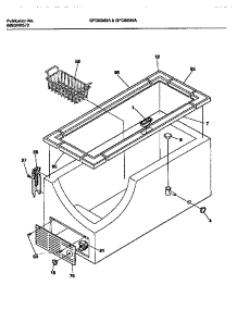03 - Cabinet parts for Frigidaire Freezer GFC09M3AD1 from AppliancePartsPros.com