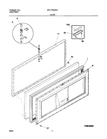 03 - Door parts for Gibson Freezer GFC15M3AW1 from AppliancePartsPros.com