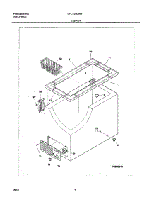 05 - Cabinet parts for Gibson Freezer GFC15M3AW1 from AppliancePartsPros.com