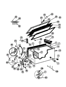 02 - Door, Cabinet, Unit parts for Frigidaire Freezer GFC20M4AW2 from AppliancePartsPros.com