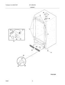 05 - Cabinet parts for Gibson Freezer GFU12M2AWA from AppliancePartsPros.com