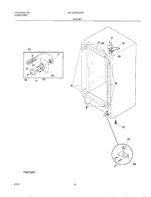 05 - Cabinet parts for Gibson Freezer GFU12M2GW2 from AppliancePartsPros.com