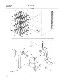 07 - System parts for Gibson Freezer GFU12M2GW2 from AppliancePartsPros.com