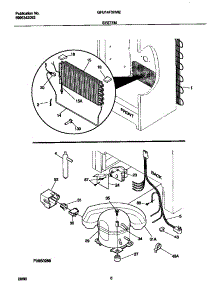 04 - System parts for Frigidaire Freezer GFU14F3HW2 from AppliancePartsPros.com