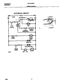 05 - Wiring Diagram parts for Frigidaire Freezer GFU14F3HW2 from AppliancePartsPros.com