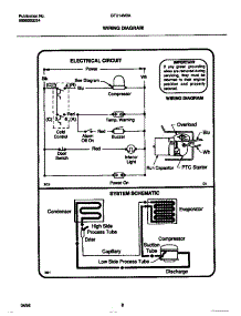05 - Wiring Diagram parts for Frigidaire Freezer GFU14M3AW6 from AppliancePartsPros.com