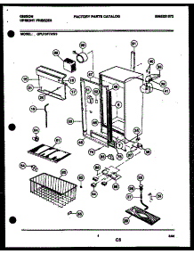 03 - Cabinet Parts parts for Frigidaire Freezer GFU16F7AW3 from AppliancePartsPros.com