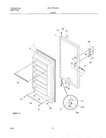 03 - Door parts for Gibson Freezer GFU17F7GW5 from AppliancePartsPros.com
