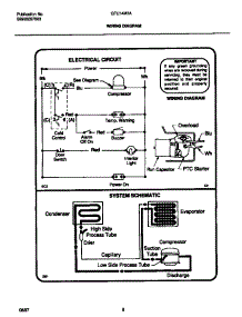 05 - Wiring Diagram parts for Frigidaire Freezer GFU14M3AW7 from AppliancePartsPros.com