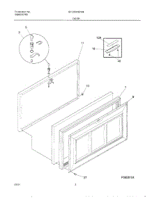 03 - Door parts for Gibson Freezer GFC05M3EW4 from AppliancePartsPros.com