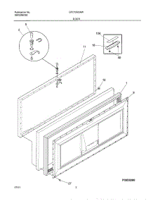 03 - Door parts for Gibson Freezer GFC15M3AW0 from AppliancePartsPros.com