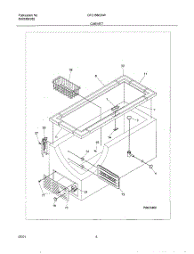 05 - Cabinet parts for Gibson Freezer GFC15M3AW0 from AppliancePartsPros.com
