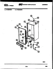 03 - Cabinet Parts parts for Frigidaire Freezer FV16M4WSFE from AppliancePartsPros.com