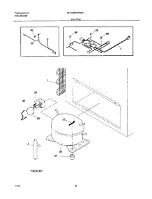 07 - System parts for Gibson Freezer GFC05M0AW0 from AppliancePartsPros.com