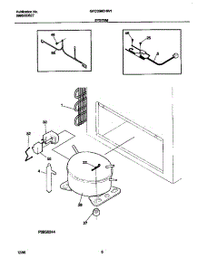 04 - System parts for Frigidaire Freezer GFC05M0HW1 from AppliancePartsPros.com