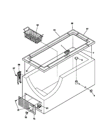 03 - Cabinet / Controls parts for Frigidaire Freezer GFC09M3AD2 from AppliancePartsPros.com