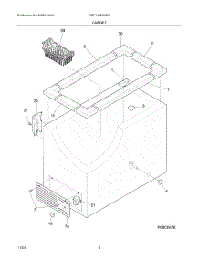 05 - Cabinet parts for Gibson Freezer GFC15M3AW3 from AppliancePartsPros.com
