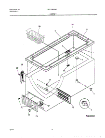 05 - Cabinet parts for Gibson Freezer GFC15M4AW6 from AppliancePartsPros.com