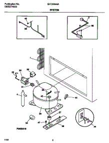 04 - System parts for Frigidaire Freezer GFC20M4AW4 from AppliancePartsPros.com