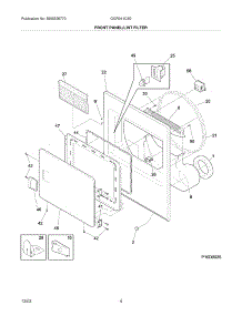 05 - Front Panel / Lint Filter parts for Gibson Dryer GGR341CS0 from AppliancePartsPros.com