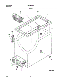 05 - Cabinet parts for Gibson Freezer GFC09M3AW1 from AppliancePartsPros.com