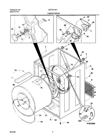 03 - Dry Cab,Heater parts for Gibson Dryer GEF331AS1 from AppliancePartsPros.com