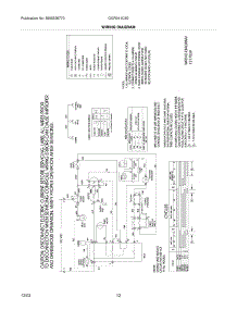 12 - Wiring Diagram parts for Gibson Dryer GGR341CS0 from AppliancePartsPros.com