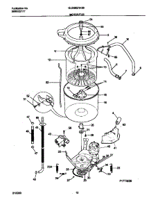 06 - P17t0039 Wshr Mtr,Hose parts for Frigidaire Washer Dryer Combo GLSG62RHS0 from AppliancePartsPros.com