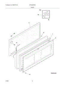 03 - Door parts for Gibson Freezer GFC0924FWA from AppliancePartsPros.com