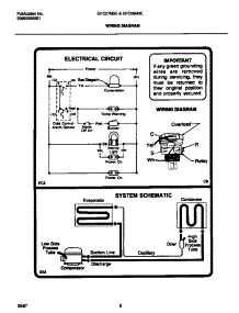 05 - Wiring Diagram parts for Frigidaire Freezer GFC07M3EW2 from AppliancePartsPros.com