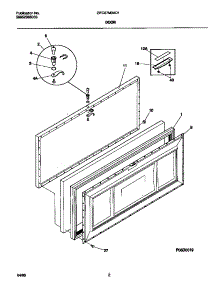 02 - Door parts for Frigidaire Freezer GFC07M3AD1 from AppliancePartsPros.com