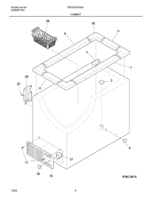 05 - Cabinet parts for Gibson Freezer GFC09M3AW2 from AppliancePartsPros.com