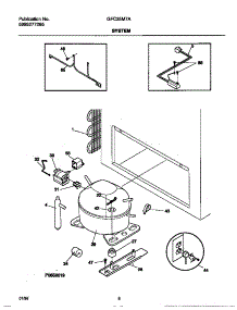 04 - System parts for Frigidaire Freezer GFC25M7AW4 from AppliancePartsPros.com