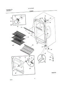 05 - Cabinet parts for Gibson Freezer GFU14F3AW0 from AppliancePartsPros.com