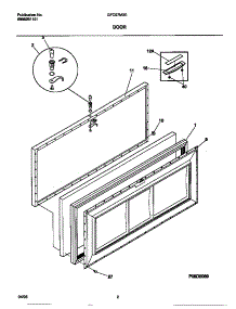02 - Door parts for Frigidaire Freezer GFC07M3EW0 from AppliancePartsPros.com