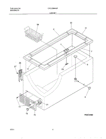 05 - Cabinet parts for Gibson Freezer GFC25M4AW0 from AppliancePartsPros.com