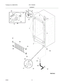 05 - Cabinet parts for Gibson Freezer GFU17M3AW3 from AppliancePartsPros.com