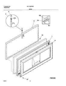 03 - Door parts for Gibson Freezer GFC15M3AW2 from AppliancePartsPros.com