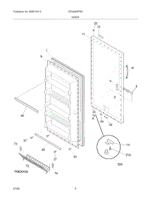 03 - Door parts for Gibson Freezer GFU2065FWA from AppliancePartsPros.com