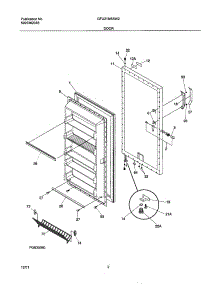 03 - Door parts for Gibson Freezer GFU21M6AW2 from AppliancePartsPros.com