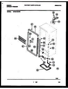 03 - Cabinet Parts parts for Frigidaire Freezer GFU21M4AW2 from AppliancePartsPros.com