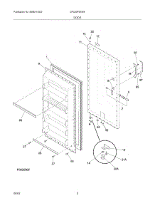 03 - Door parts for Gibson Freezer GFU20F5AW4 from AppliancePartsPros.com