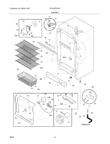 05 - Cabinet parts for Gibson Freezer GFU20F5AW4 from AppliancePartsPros.com