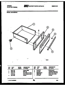 07 - Drawer Parts parts for Frigidaire Range CEC1M2WXC from AppliancePartsPros.com
