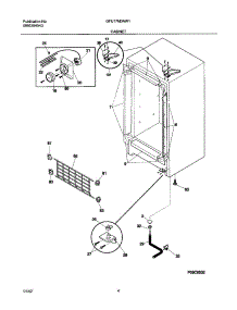 05 - Cabinet parts for Gibson Freezer GFU17M3AW1 from AppliancePartsPros.com