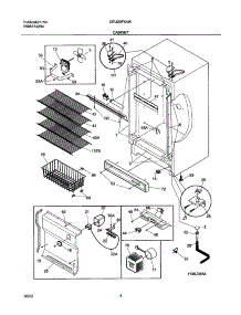 05 - Cabinet parts for Gibson Freezer GFU20F5AW3 from AppliancePartsPros.com