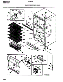 03 - Cabinet / Control / Shelves parts for Frigidaire Freezer GFU20F7FW1 from AppliancePartsPros.com