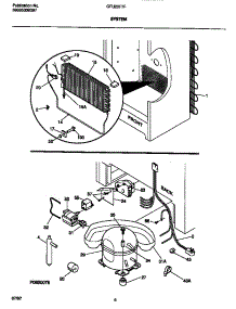 04 - System parts for Frigidaire Freezer GFU20F7FW1 from AppliancePartsPros.com