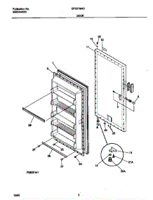 Door parts for Gibson Freezer GFU21M4GW1 from AppliancePartsPros.com